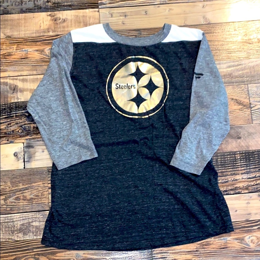 Women’s NFL Steelers 3/4 sleeve shirt size large